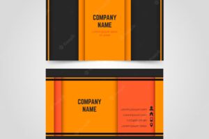 Professional business card template in elegant design