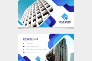 Professional business card with photo