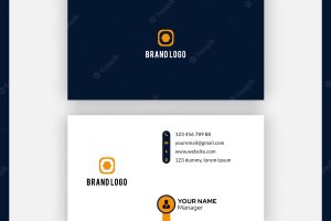 Professional elegant clean business card design template