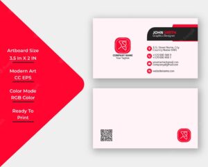 Professional modern corporate business card design template