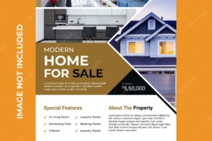 Professional and unique real estate flyer design template