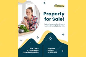 Property for sale flyer template