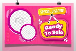 Ready to sale special offer poster promotion banner paper template design