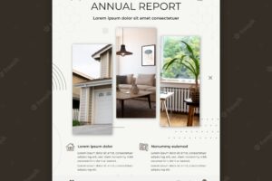 Real estate business annual report template