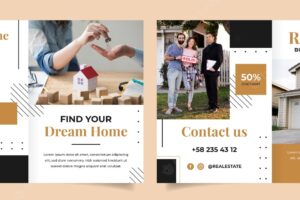 Real estate business business brochure template