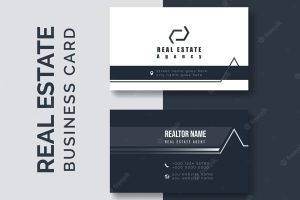 Real estate business card design template cards