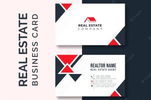 Real estate business card design template cards