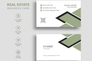 Real estate business card template design