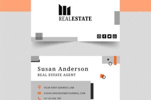Real estate business card template