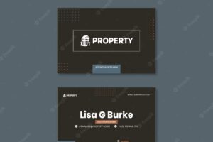 Real estate business card template