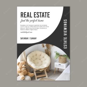 Real estate concept poster