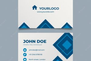 Real estate double sided business card