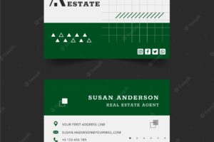 Real estate double-sided business card