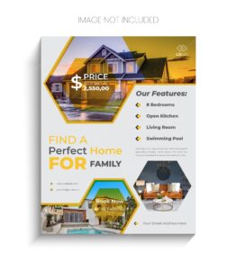 Real estate flyer  design template