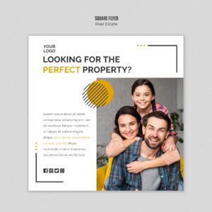 Real estate flyer template theme