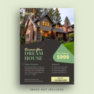 Real estate flyer template