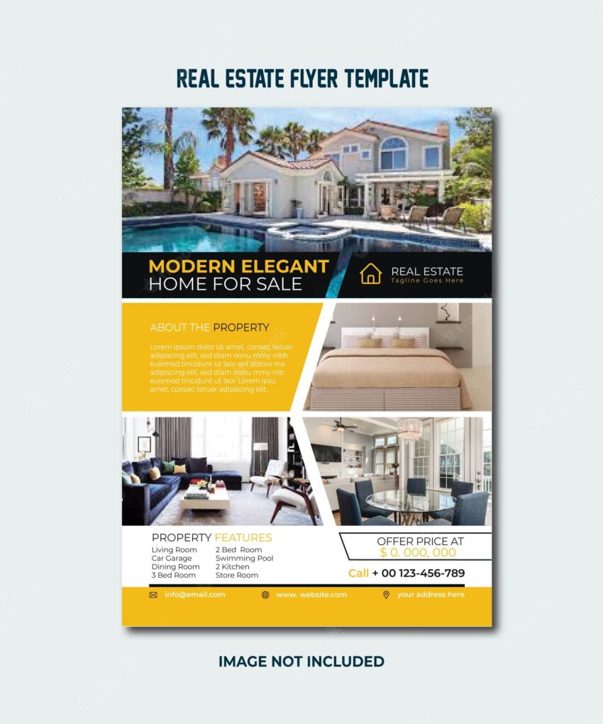 Real estate home business flyer