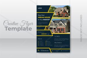 Real estate house sale flyer design
