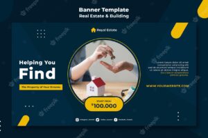 Real estate investment banner template