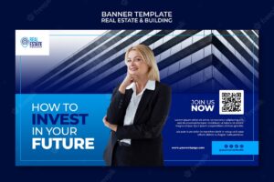 Real estate investment banner template