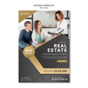 Real estate poster design