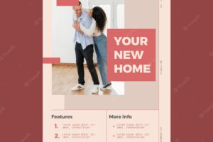 Real estate poster with photo