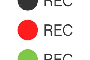 Rec icon recording video illustration symbol television vector