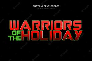 Red and green movie 3d text style effect