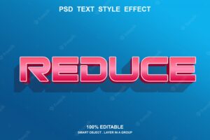 Reduce text style effect