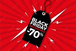 Retro background with design and text black friday