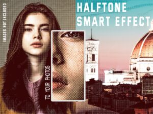 Retro halftone smart effect collection