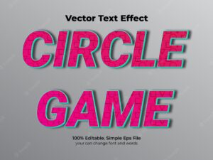 Retro poster text effect editable