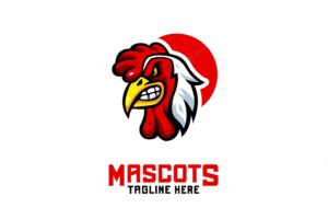Rooster mascot logo