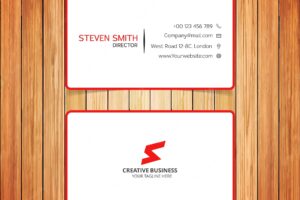 S letter minimal corporate business card