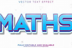 School text effect editable math and geometry text style