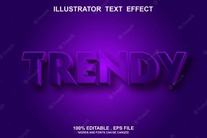 Series text style effect editable