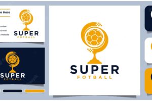 Set of soccer logossoccer clubtournament logossoccer logos soccer trophy vector templates