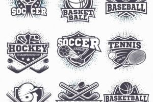 Set of sport logos