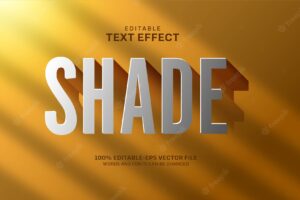 Shade text effect