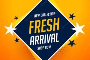 Shopping banner for fresh new arrival products