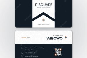 Simple elegant business card template