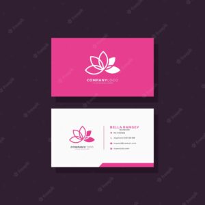 Simple elegant modern business card template