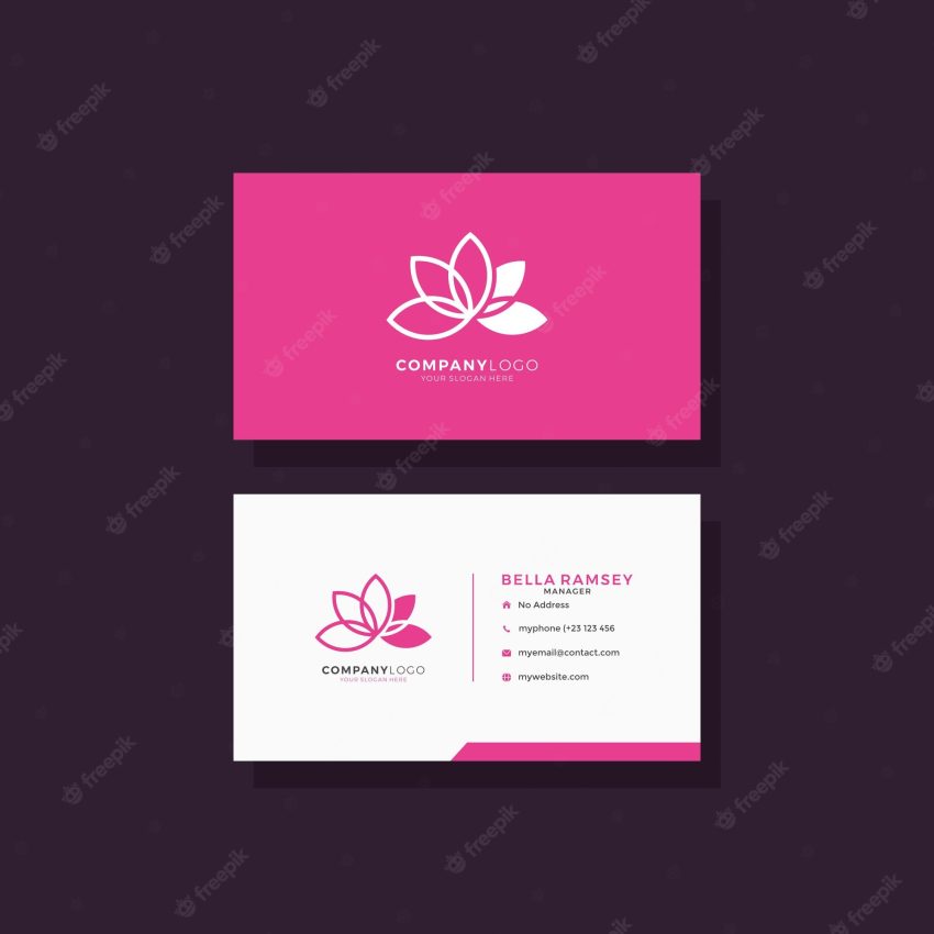 Simple elegant modern business card template