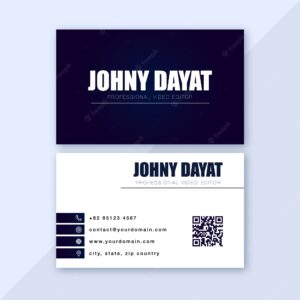 Simple personal business card