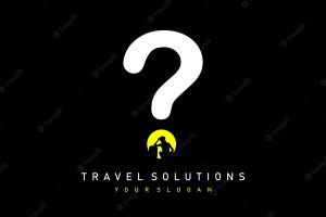 Simple travel logo ideas design