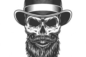 Skull in the bowler hat