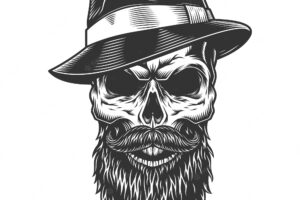 Skull in the fedora hat