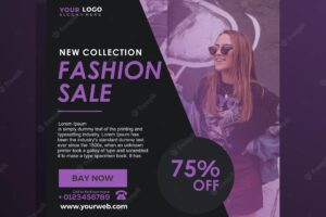 Social media template fashion sale
