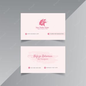 Spa business card