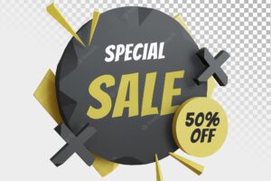 Special sale banner template